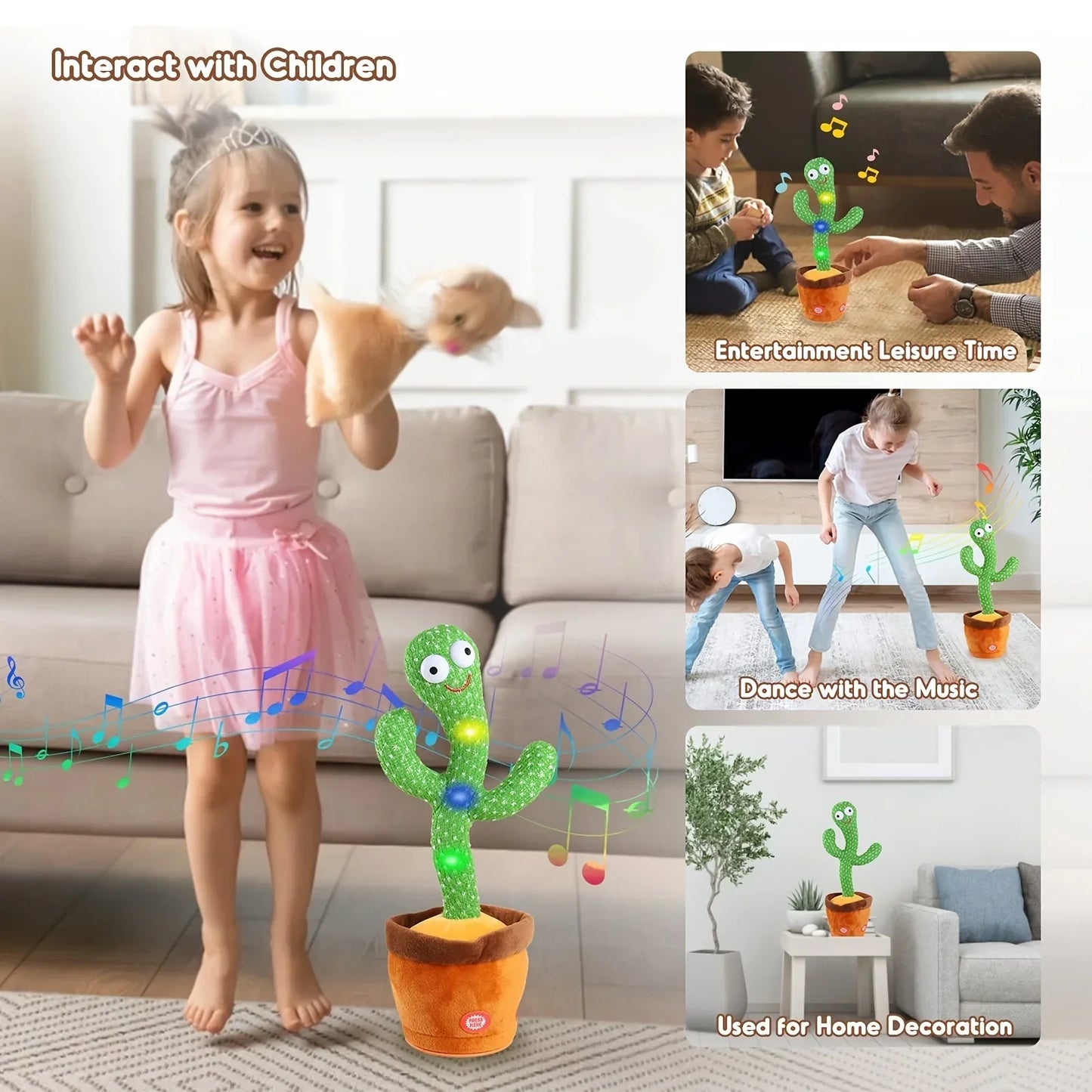 ADDOREE™-Cacto Dancing Cactus Plush Toy